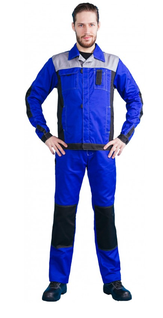 Костюм "Город" (васильковый с серой отд.)